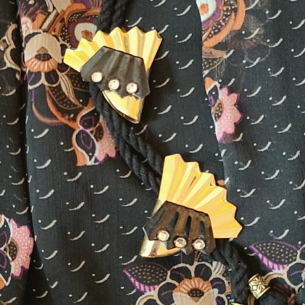 Vintage 80's Fan Clip Earrings